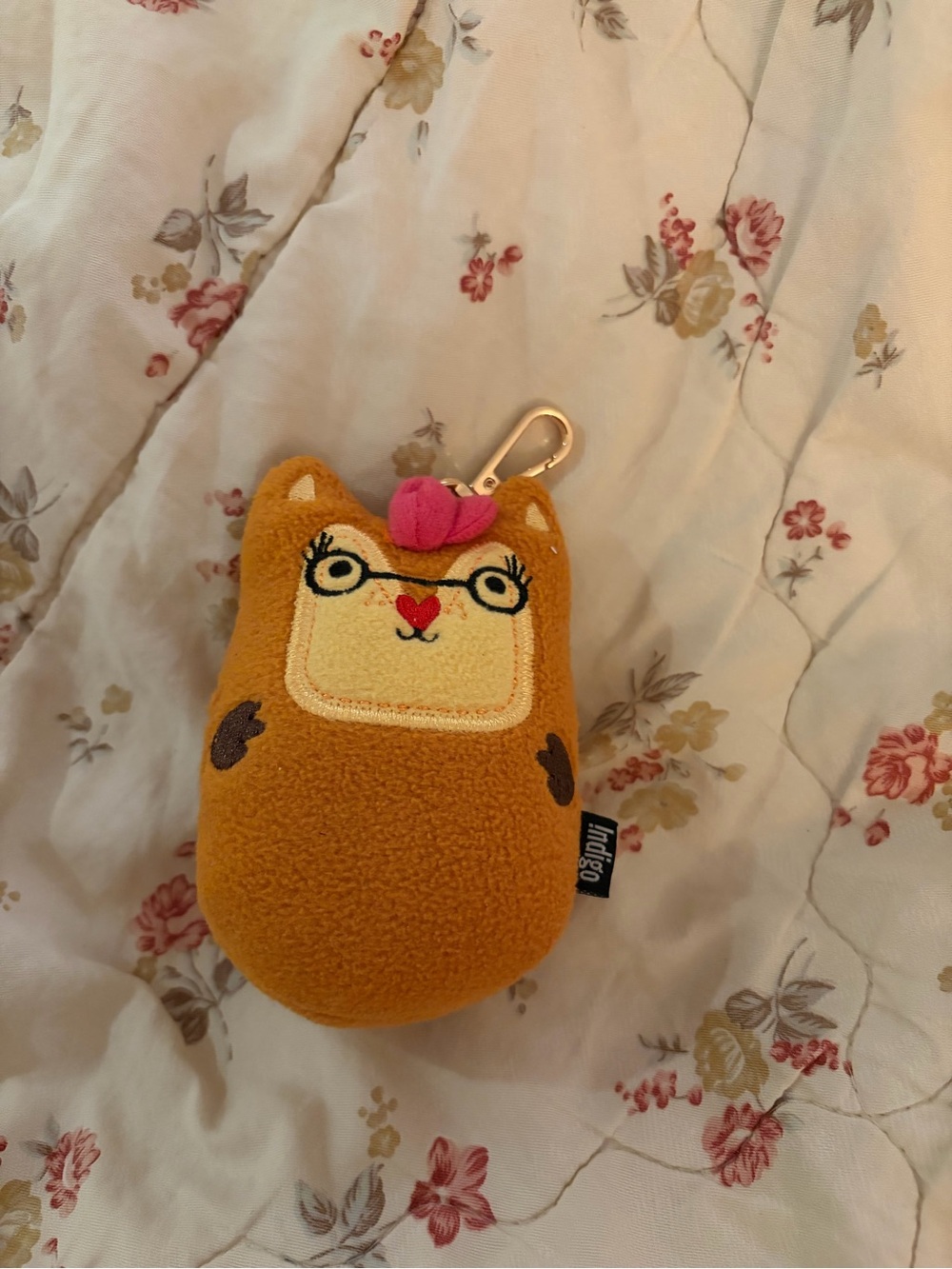 Indigo - Cat Bag Charm w/ Hidden Pocket